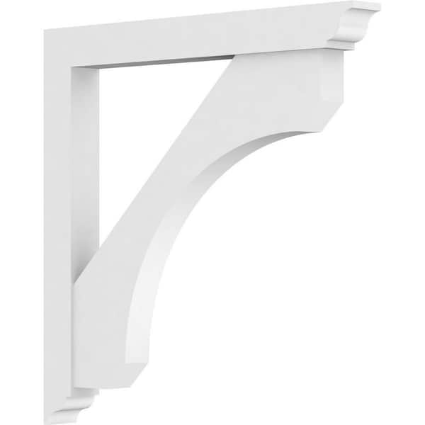 Ekena Millwork Standard Legacy 3 in. W x 30 in. H x 30 in. D Signature Urethane Polyurethane Bracket With Traditional Ends