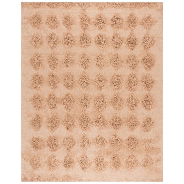 SAFAVIEH Easy Care Orange 8 ft. x 10 ft. Machine Washable High-Low ...