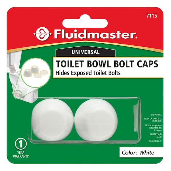 White Toilet Bolt Caps