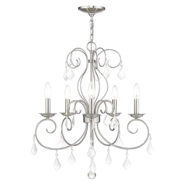 AVIANCE LIGHTING Sherington 5 Light Brushed Nickel Chandelier