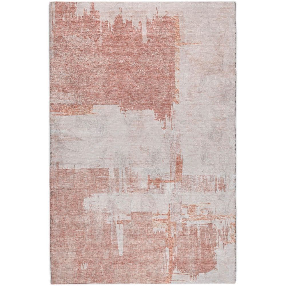 Dream Shag Premium Machine Washable Abstract ADS624 Blush 3 ft. x 5 ft. Area Rug price history on PriceWatchPro