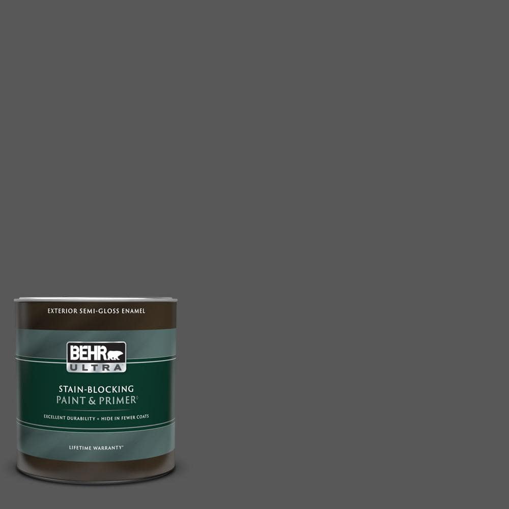 Shadow Mountain Color BEHR ULTRA 1 qt. #PPU24-22 Shadow Mountain Semi-Gloss Enamel Exterior ...