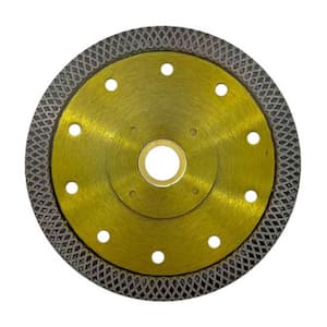 5 in. Turbo Mesh Saw Blades for Porcelain Tile, Ceramic Tile, Marble, Granite and Other Natural Stone