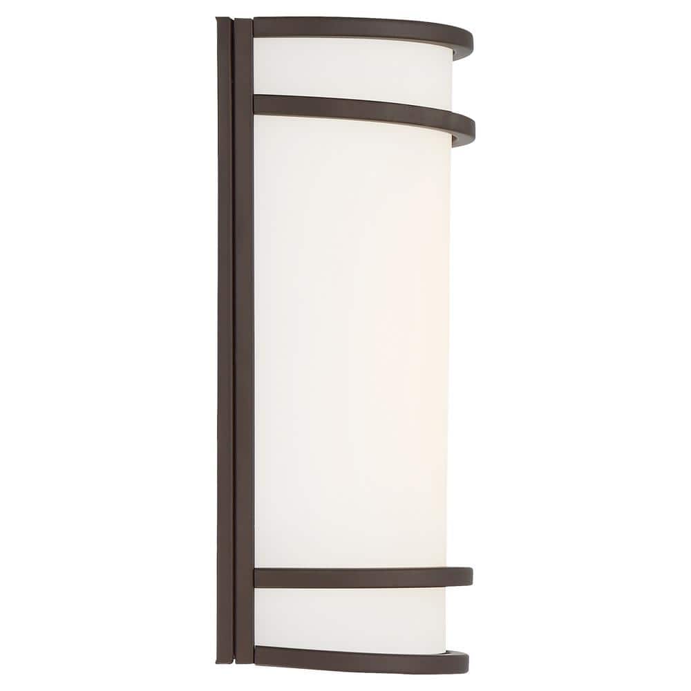 Lola Modern Bronze Cylinder Dimmable LED Sconce
