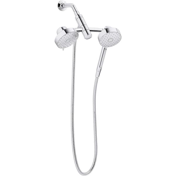 KOHLER Awaken 3-Spray 5 in. Dual Wall Mount Fixed and Handheld