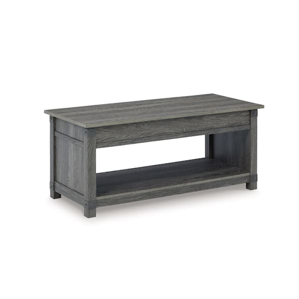 Signature DESIGN BY ASHLEY Freedan 43 in. Gray Rectangle Wood Coffee Table