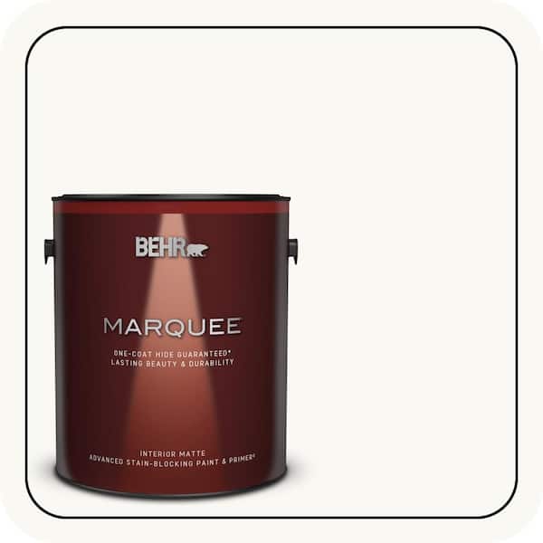BEHR MARQUEE 1 gal. #PR-W15 Ultra Pure White Matte Interior Paint & Primer