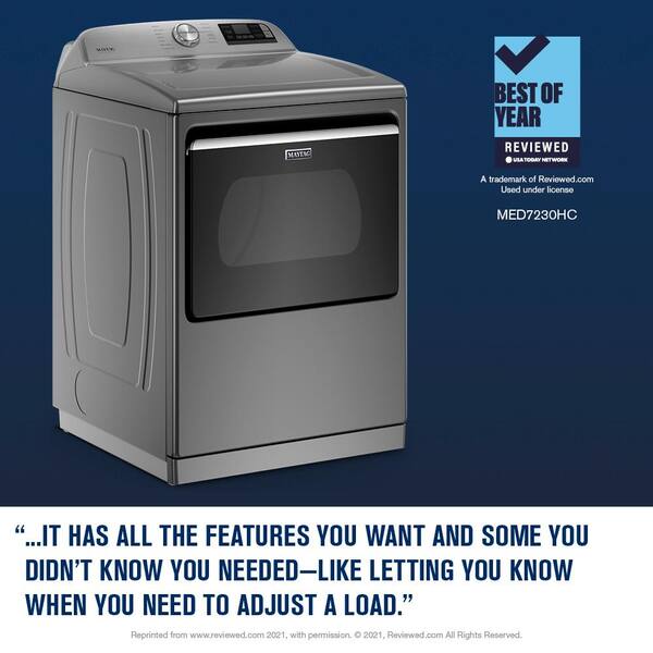 maytag dryer good airflow light not on
