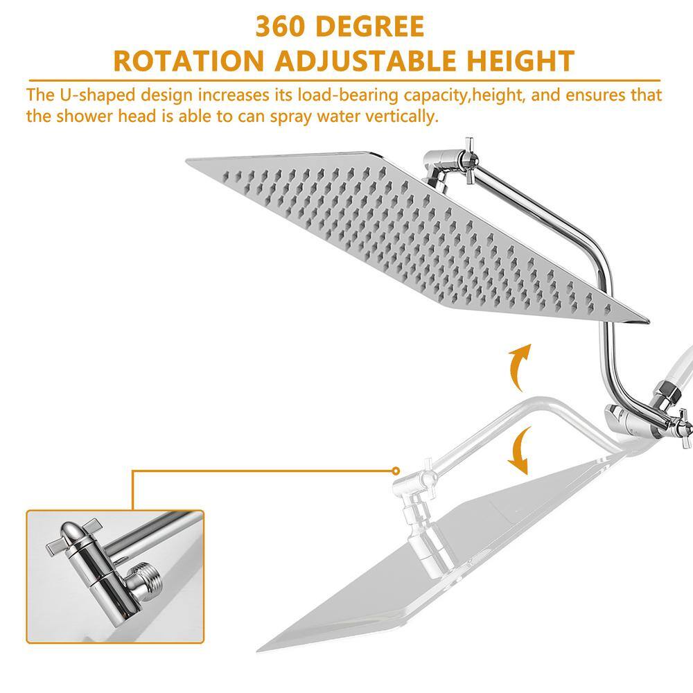 7-Spray Wall Mount Handheld Shower Head 1.8 GPM with Shower Head in Chrome price history on PriceWatchPro