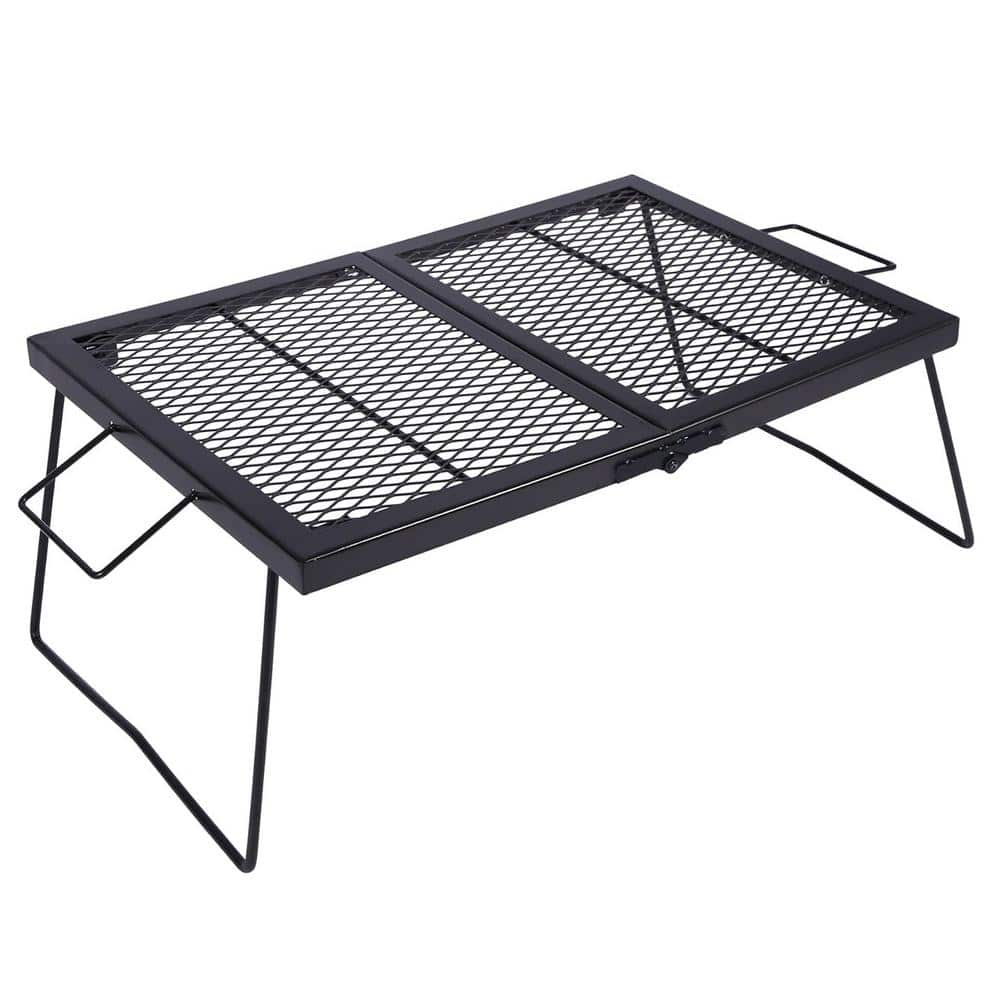 ITOPFOX Large Steel Folding Campfire Grill Heavy Duty Steel Grate