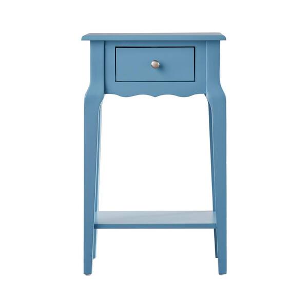 HomeSullivan Heritage Blue Accent Table With Shelf