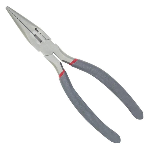 Clauss 8 in. Titanium Bonded Needle Nose Pliers