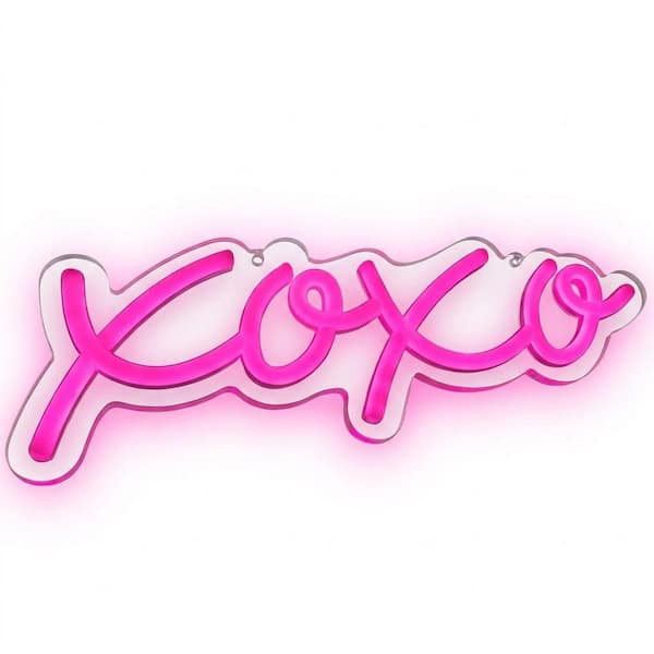 LED Neon Light Sign USB Operated Acrylic Back Plate Flexible Silicon Strip Marquee Night Light Home Party Decor