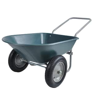 5 cu. ft. 2 Wheeled Trolley Wheelbarrow Garden Cart