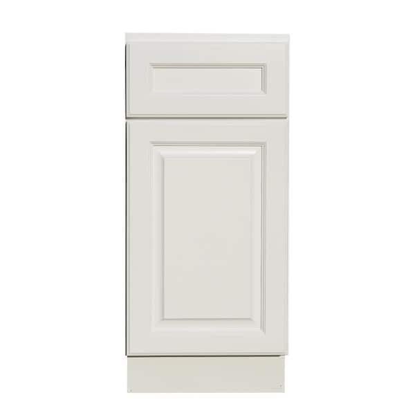 LIFEART CABINETRY LaPort Assembled 21x34.5x24 in. Base Cabinet with 1 Door and 1 Drawer in Classic White