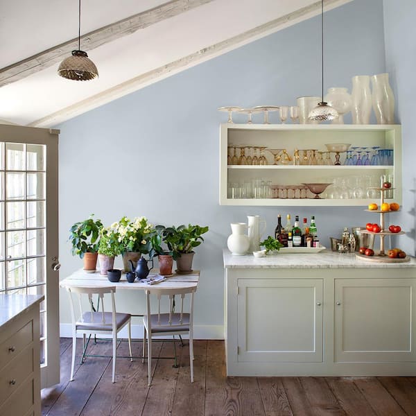 Glidden 8 oz. PPG1040-1 Zen Satin Interior Paint Sample PPG1040-1P