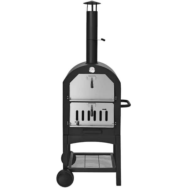 Wood Fired Outdoor Pizza Oven /Grill Maker with Waterproof Cover and Pizza Stone for Outdoor