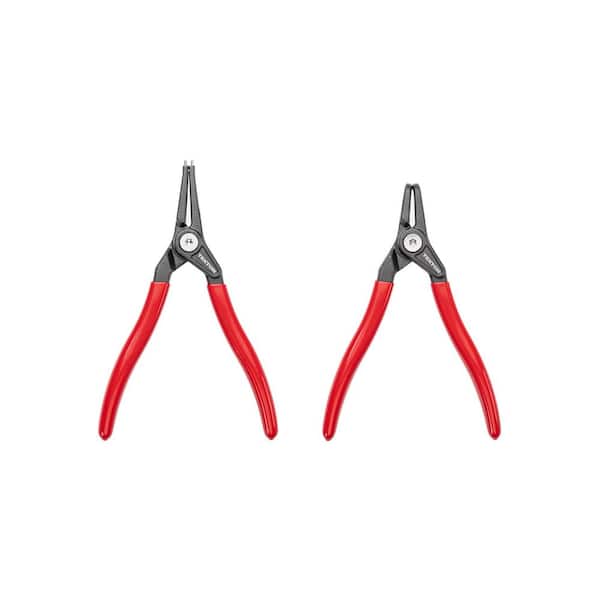7 in. External Retaining Ring Pliers Set, 2-Piece (0.070 in. Tips)