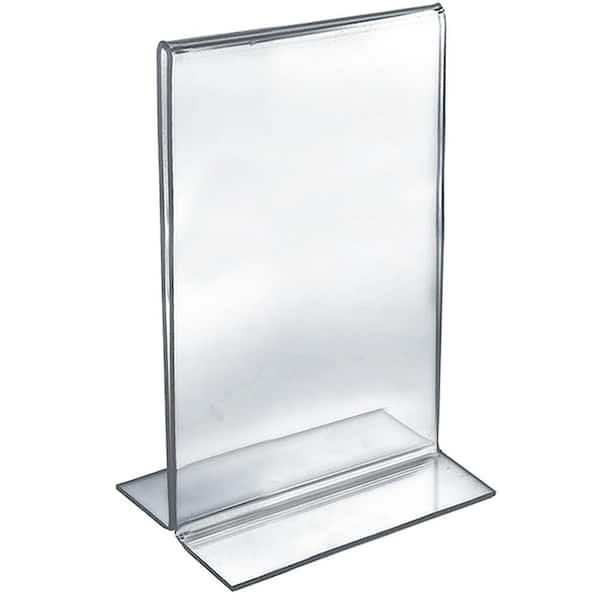 Azar Displays 8.5 in. x 14 in. Double-Foot 2-Sided Sign Holder (Pack of 10)  152706 The Home Depot