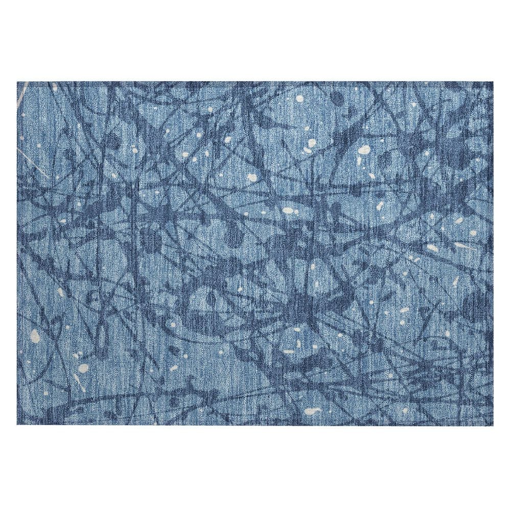 Chantille Machine Washable Indoor/Outdoor Abstract ACN2597 Denim 2 ft. x 3 ft. Accent Rug price history on PriceWatchPro