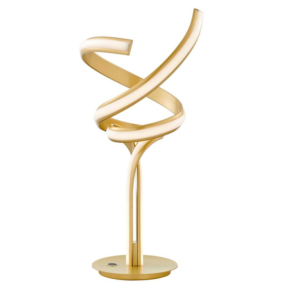 Munich 22 in. 28-Watt Gold Integrated LED Table Lamp price history on PriceWatchPro