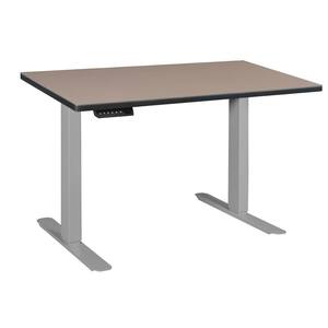 Natalie 48 in. H Beige/Grey Adjustable Power Desk