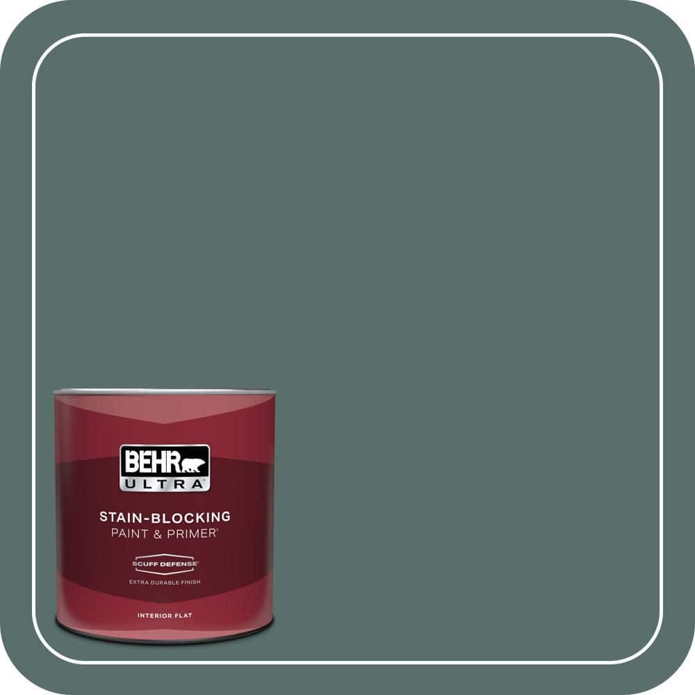 1 qt. #490F-6 Agave Frond Extra Durable Flat Interior Paint & Primer price history on PriceWatchPro