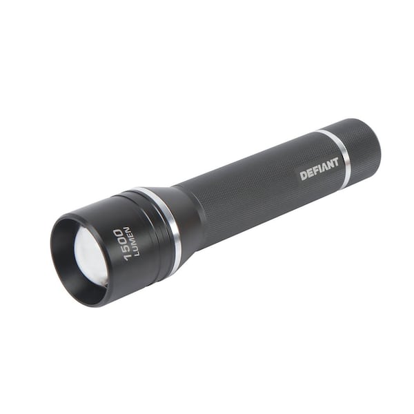 Defiant 1500 LUMEN LED Slide-to-focusing Aluminum Flashlight 90705 ...