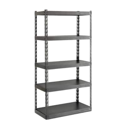Gladiator 5 Tier Steel Garage Storage Shelving Unit With Ez Connect 36 In W X 72 H 18 D Gark365tgg The Home Depot Gladiator 5 Tier Steel Garage Storage, Gladiator Garage Storage Shelving Unit