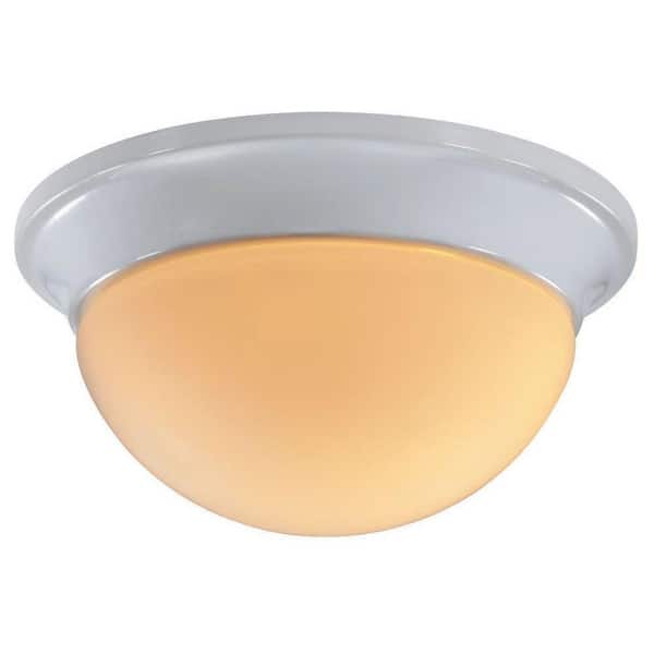 Unbranded 491803 9 in. 1 LT White Flush Mount