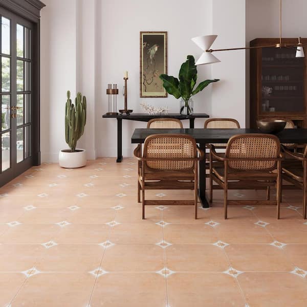 Citadel 17.42 in. x 17.42 in. Matte Brown Porcelain Large Format Wall and Floor Tile (14.75 sq. ft./Case) - 7 Pack