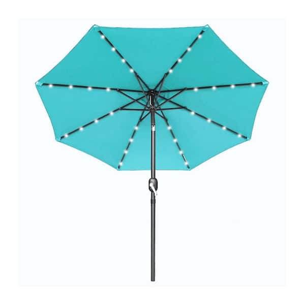Unbranded 10ft Outdoor Patio Umbrella for Inground Pool Balcony Backyard in Blue