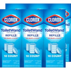 ToiletWand Disinfecting Refills Toilet Bowl Cleaner Disposable Wand Heads (10-Count) (6-Pack)
