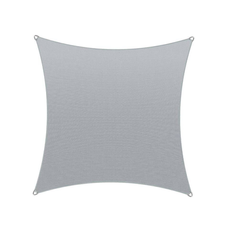 20 ft. x 20 ft. Grey Square Pro Ring Sun Shade Sail Canopy Fabric Cloth price history on PriceWatchPro