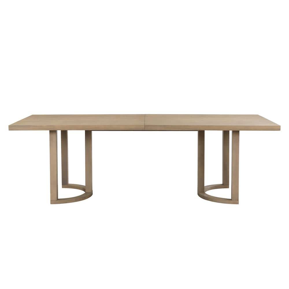 Evat 95" Light Ash Rubberwood Modern 8-Seater Dining Table