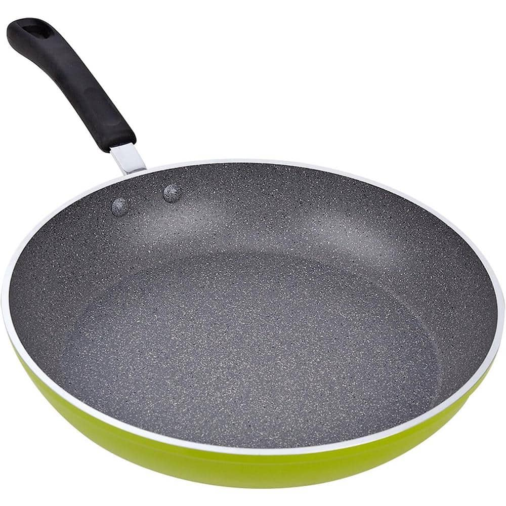 Cook N Home 12 in. Hard Anodized Nonstick Aluminum Saute Frying Pan with Lid  02658 - The Home Depot