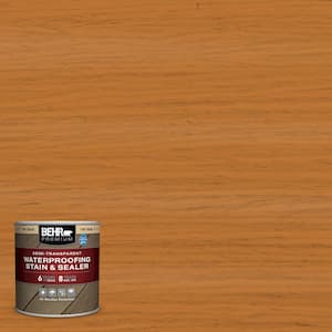 8 oz. #ST-140 Bright Tamra Semi-Transparent Waterproofing Exterior Wood Stain and Sealer Sample
