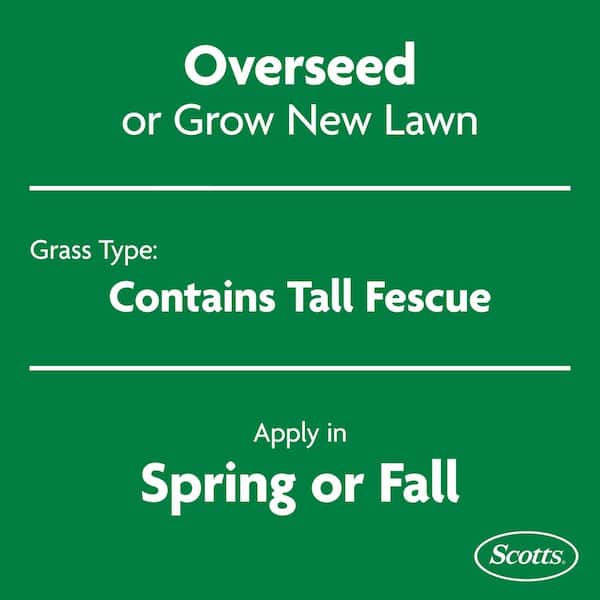 Turf Builder 5.6 lbs. Grass Seed Tall Fescue Mix with Fertilizer and Soil Improver, Durable to Resist Harsh Conditions