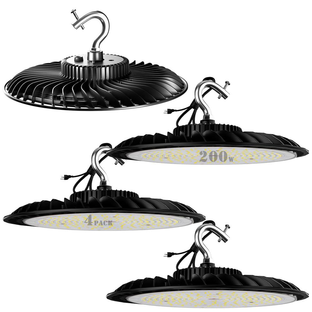 200W LED High Bay Light 30000LM High Bay LED Shop Lights AC100-277V Commerc