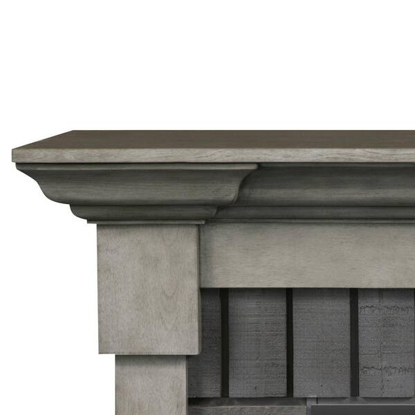 Dimplex Royce 52 in. Mantel in Smoke Stak Grey with 28 in. Electric  Fireplace with Logs GDS28L8-1924SK - The Home Depot