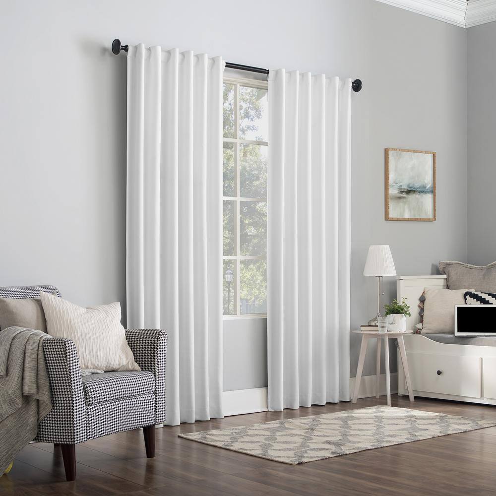 Pearl Velvet 96" Blackout Back Tab Curtain Panel