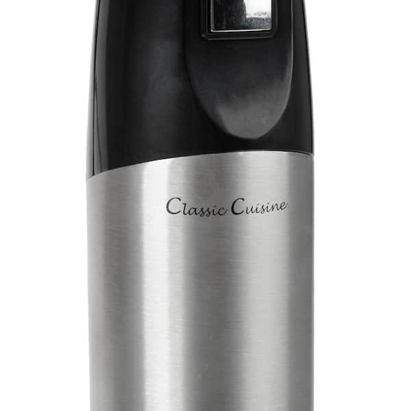 iCucina 3-in-1 Immersion Hand Blender, Powerful 400W DC Motor, Variable Speed Stick Blender with Whisk, Chopper, and Measurin