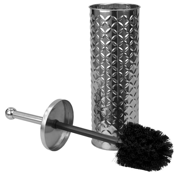 home basics Toilet Brushes Silver - Silver Toilet Brush Holder