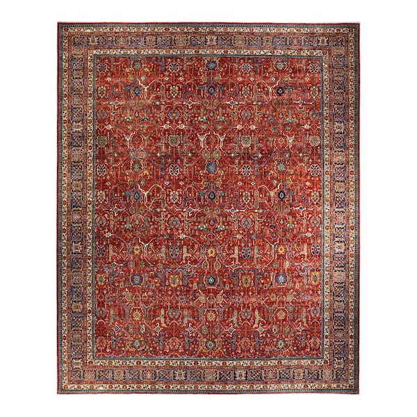 Solo Rugs Serapi One-of-a-Kind Traditional Rust 12 ft. 2 in. x 14 ft. 8 in. Area Rug