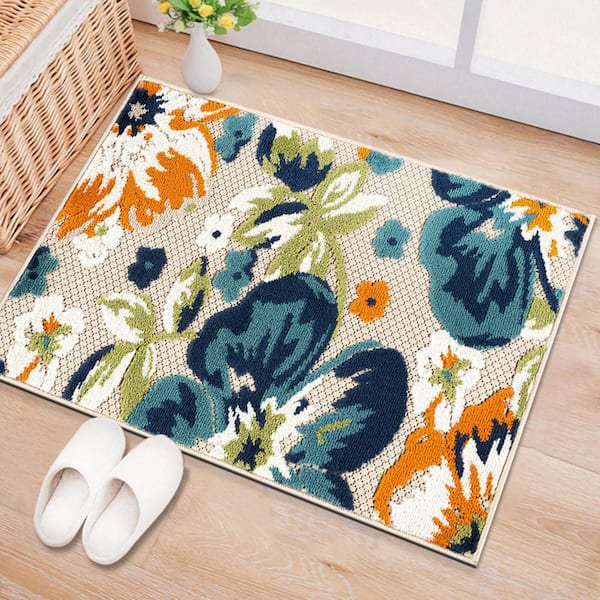 Bergamo Contemporary Floral Multi 2 ft.  x  3 ft.  Indoor/Outdoor Area Rug