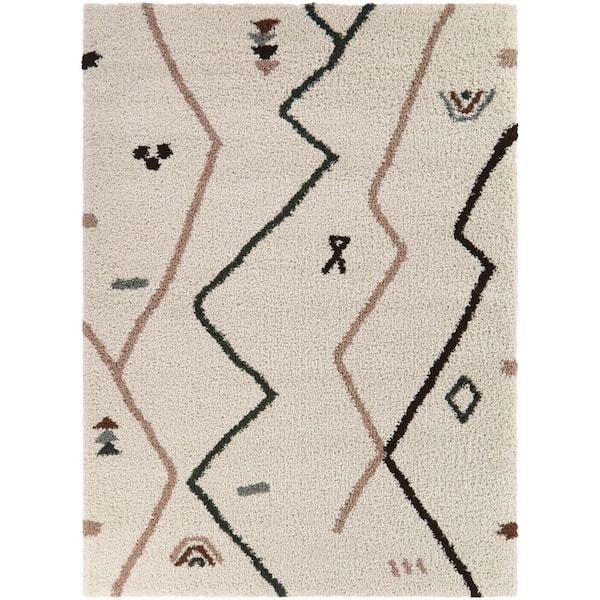 Thalia Cream 5 ft. 3 in. x 7 ft. Moroccan Area Rug
