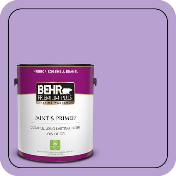 BEHR PREMIUM PLUS 1 gal. #P570-3 Flower Girl Eggshell Enamel Low Odor Interior Paint & Primer