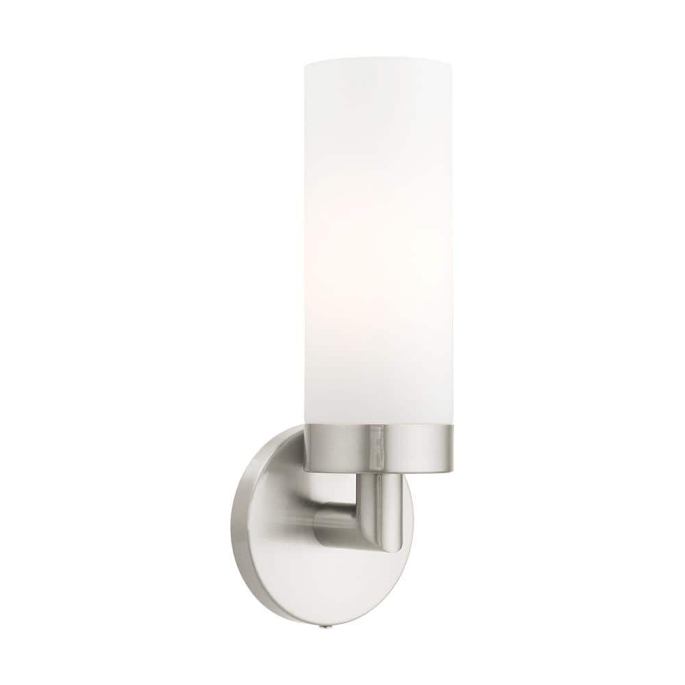 Aero 11.75'' Brushed Nickel Contemporary Dimmable Wall Sconce