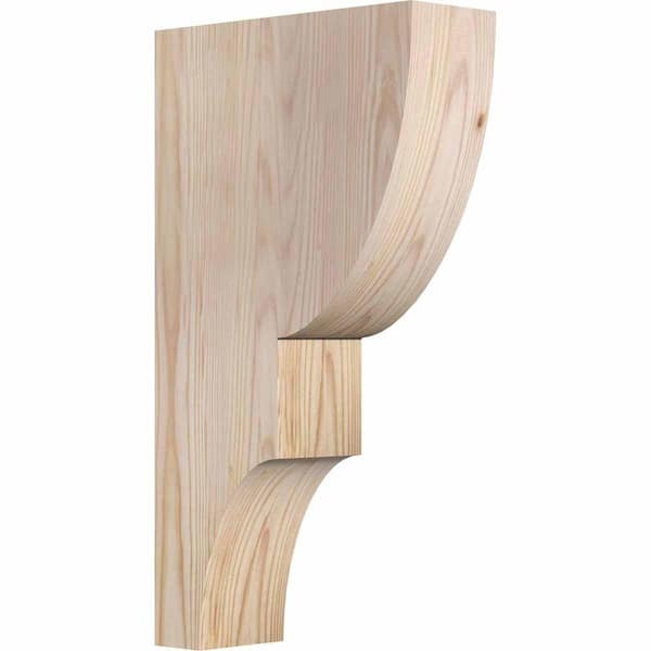 Ekena Millwork 3-1/2 in. x 10 in. x 18 in. Douglas Fir Ridgewood Smooth Corbel