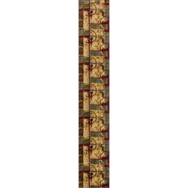 Unique Loom Barista Catuai Multi 2' 7 x 15' 11 Area Rug
